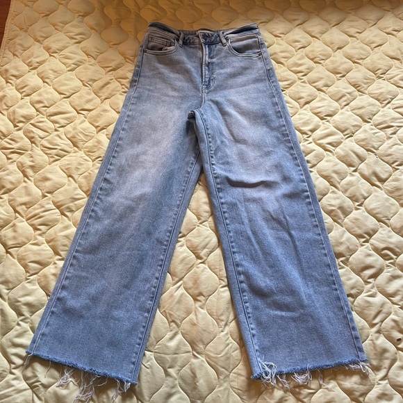 HIDDEN Denim - HIDDEN Nori light wash clean stretch wide leg jeans size 26